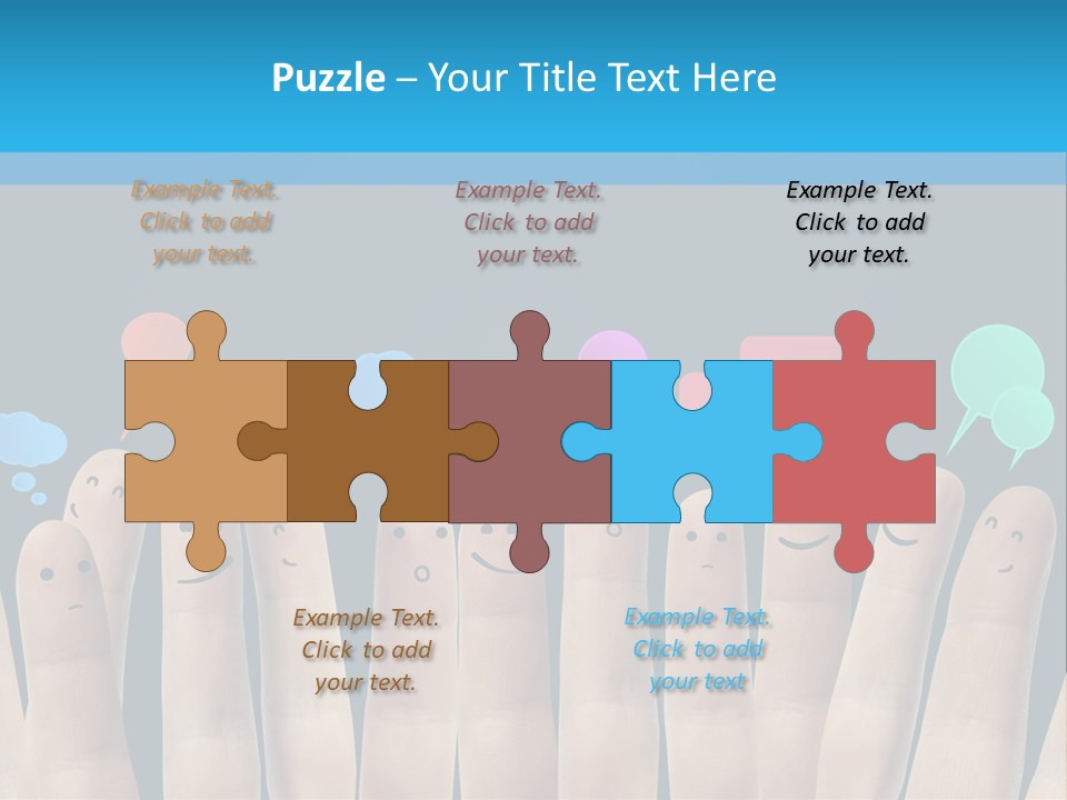 Happy Connect Conceptual PowerPoint Template