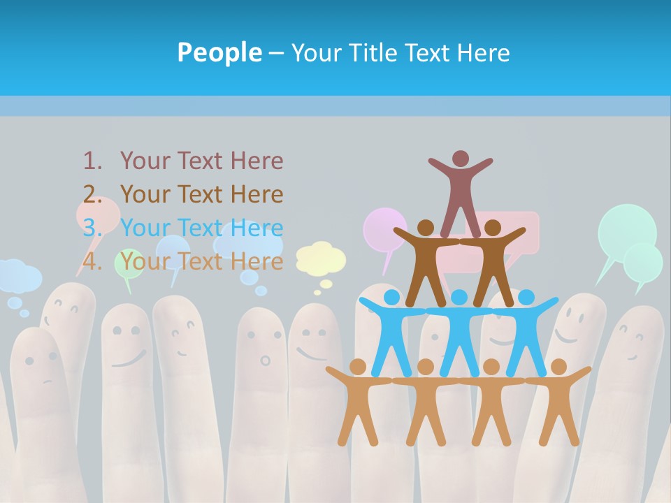 Happy Connect Conceptual PowerPoint Template