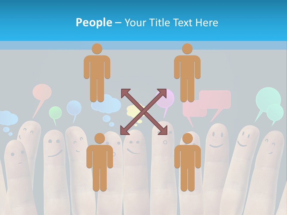 Happy Connect Conceptual PowerPoint Template