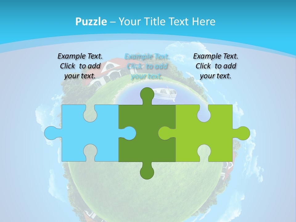 Copyspace Field Landscape PowerPoint Template