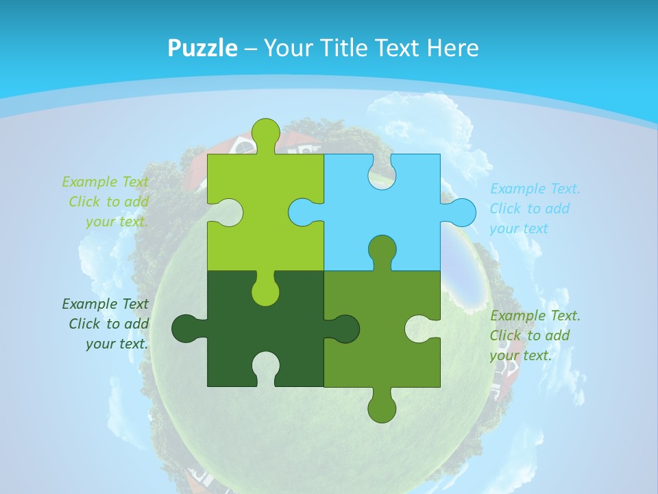 Copyspace Field Landscape PowerPoint Template