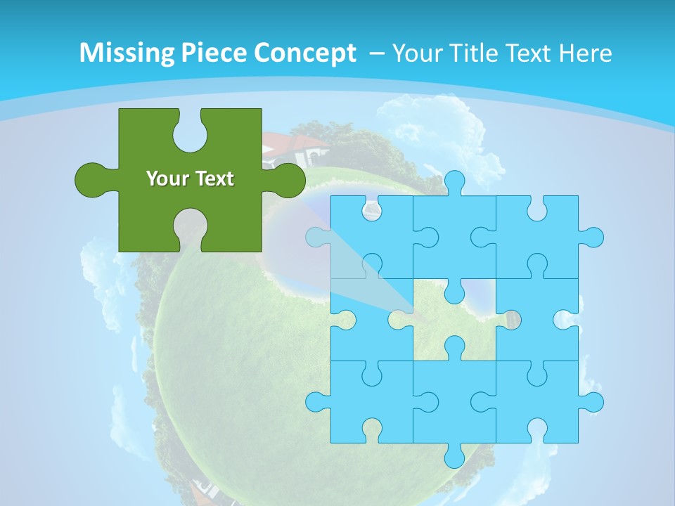 Copyspace Field Landscape PowerPoint Template