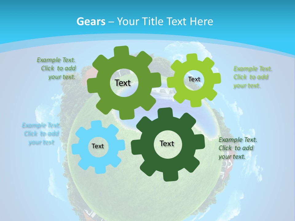 Copyspace Field Landscape PowerPoint Template