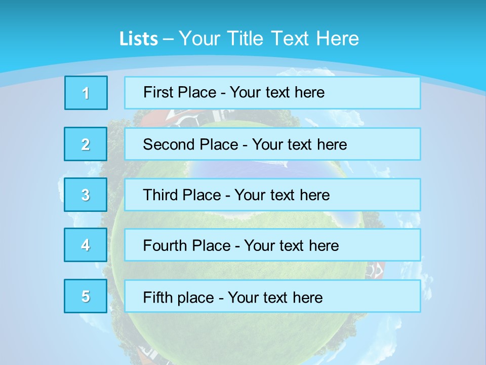 Copyspace Field Landscape PowerPoint Template
