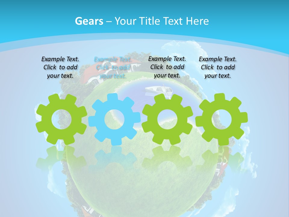 Copyspace Field Landscape PowerPoint Template