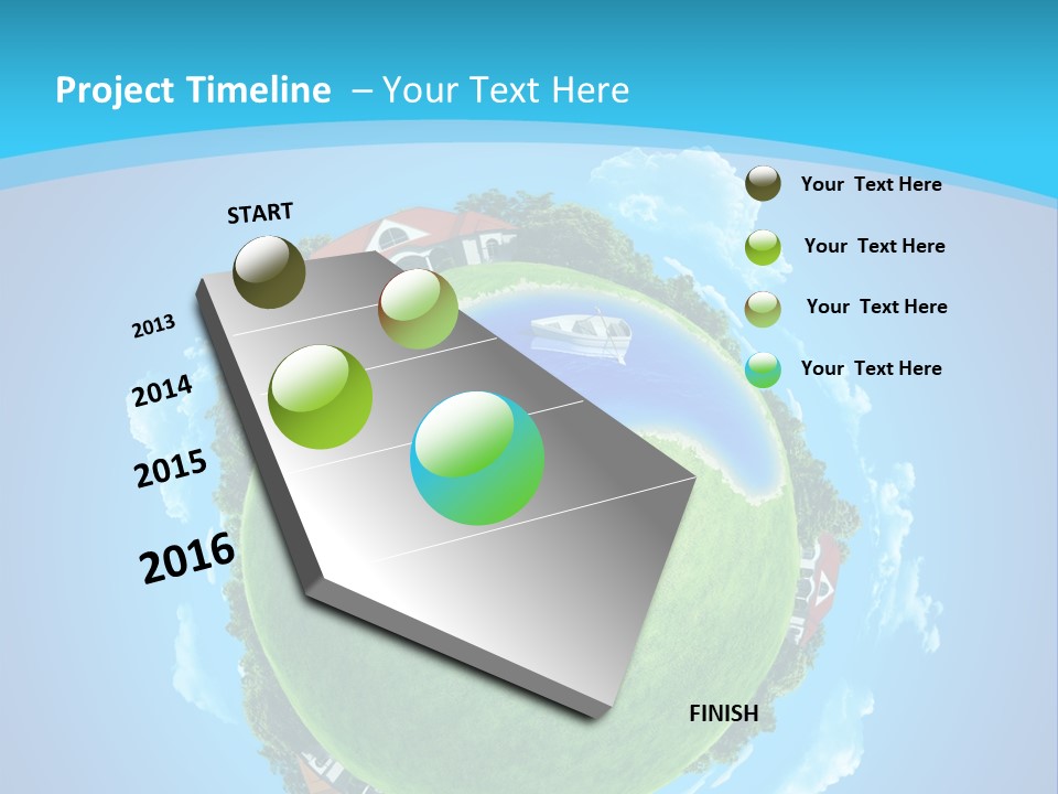 Copyspace Field Landscape PowerPoint Template
