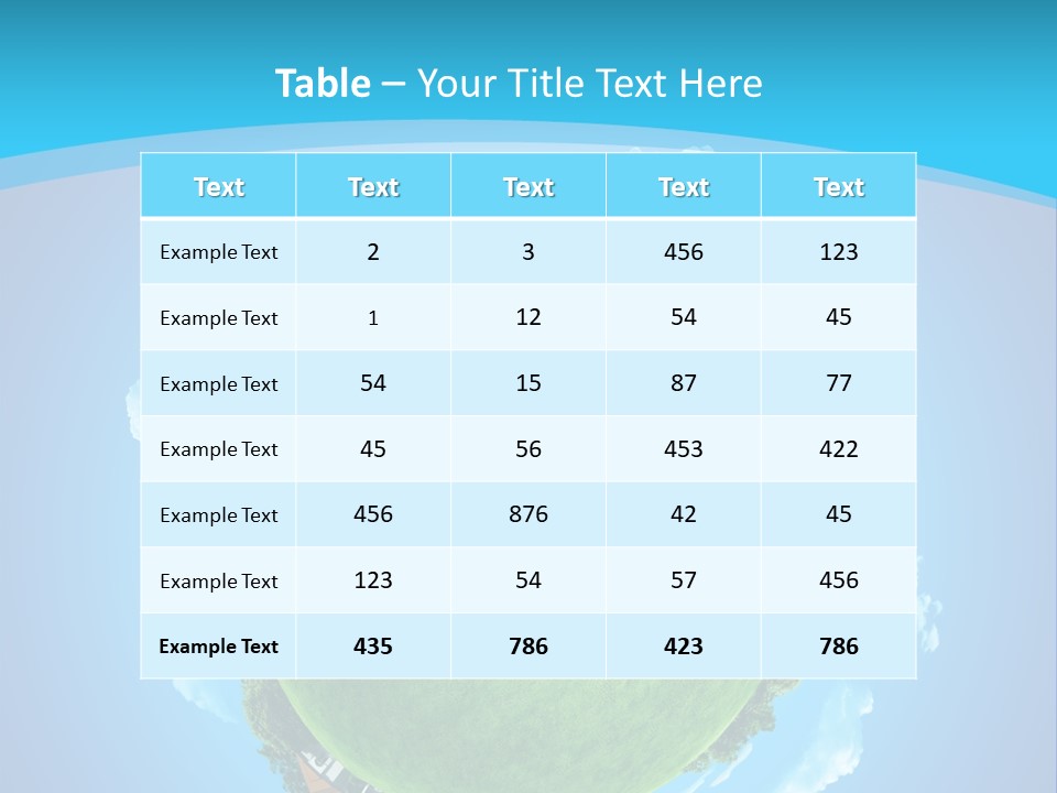 Copyspace Field Landscape PowerPoint Template
