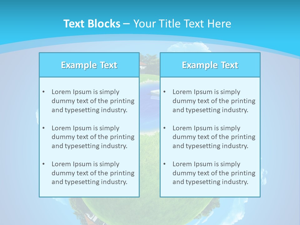 Copyspace Field Landscape PowerPoint Template