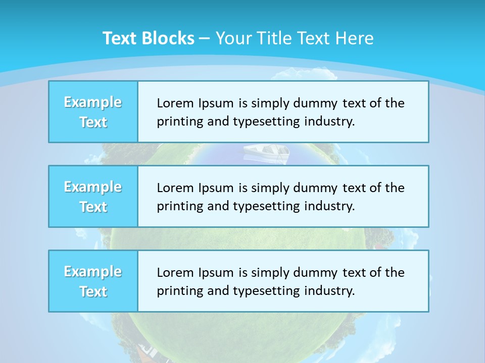 Copyspace Field Landscape PowerPoint Template
