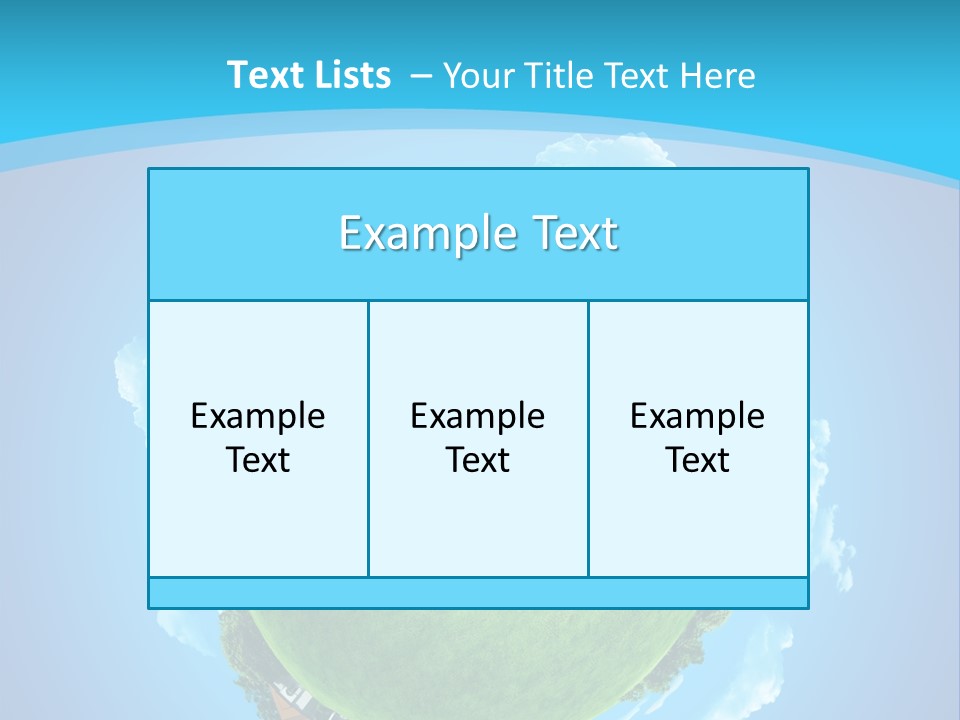 Copyspace Field Landscape PowerPoint Template