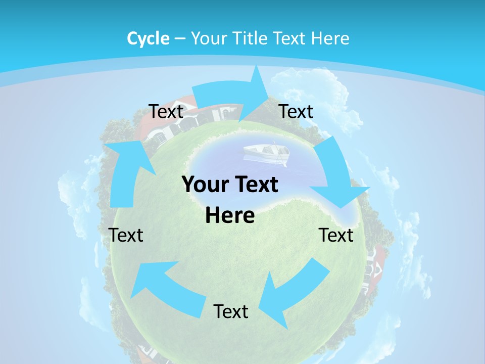 Copyspace Field Landscape PowerPoint Template