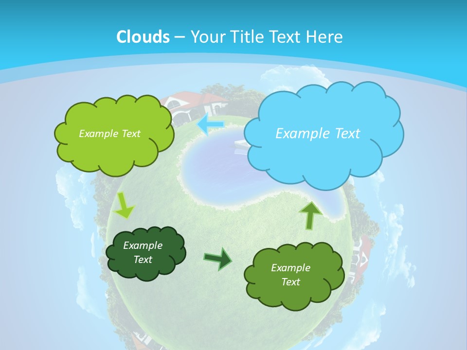 Copyspace Field Landscape PowerPoint Template