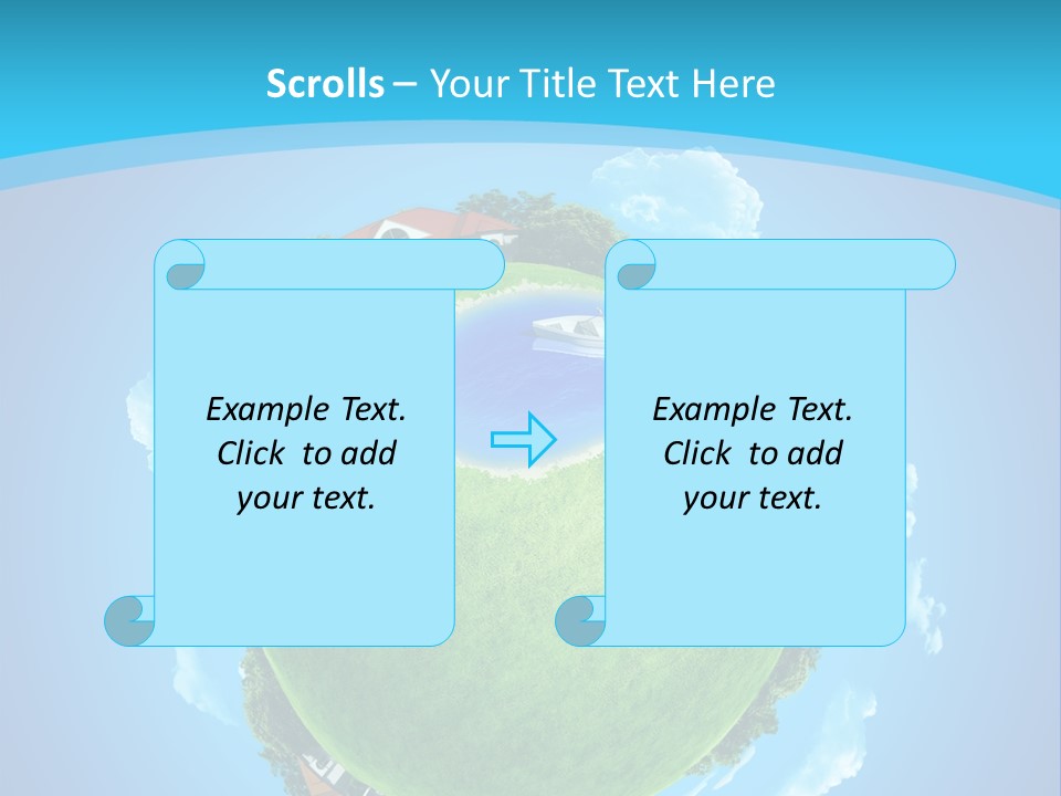 Copyspace Field Landscape PowerPoint Template