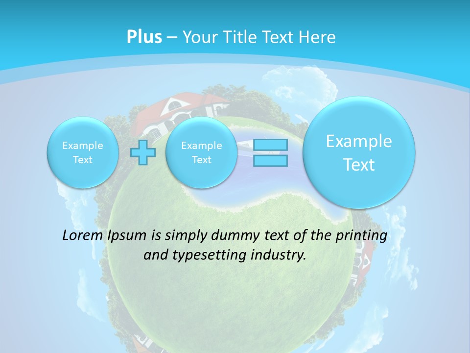 Copyspace Field Landscape PowerPoint Template