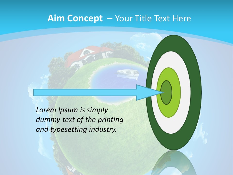 Copyspace Field Landscape PowerPoint Template