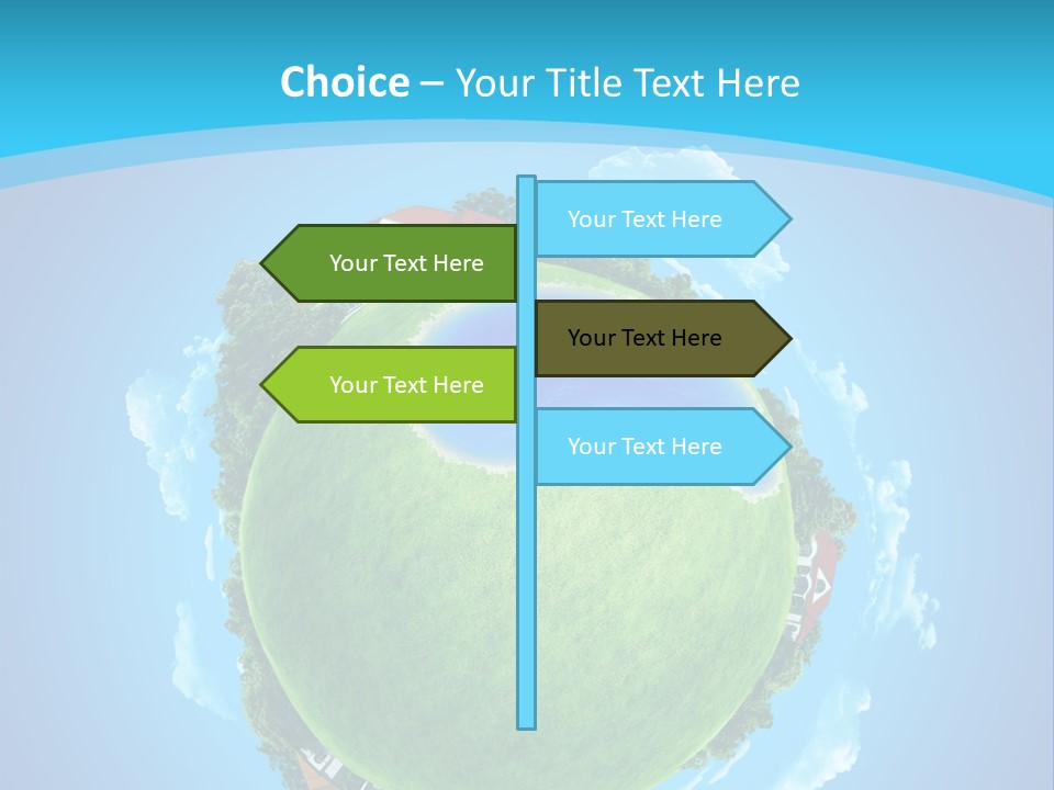 Copyspace Field Landscape PowerPoint Template