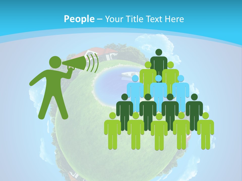 Copyspace Field Landscape PowerPoint Template