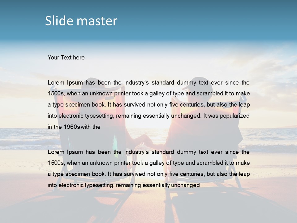 Relaxed Man Couple PowerPoint Template