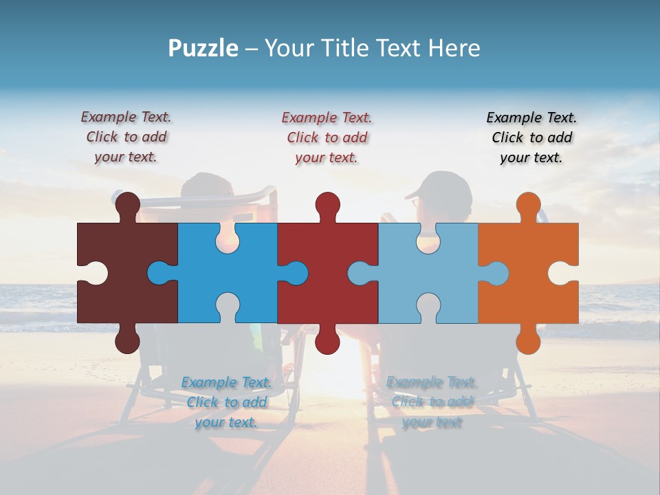 Relaxed Man Couple PowerPoint Template