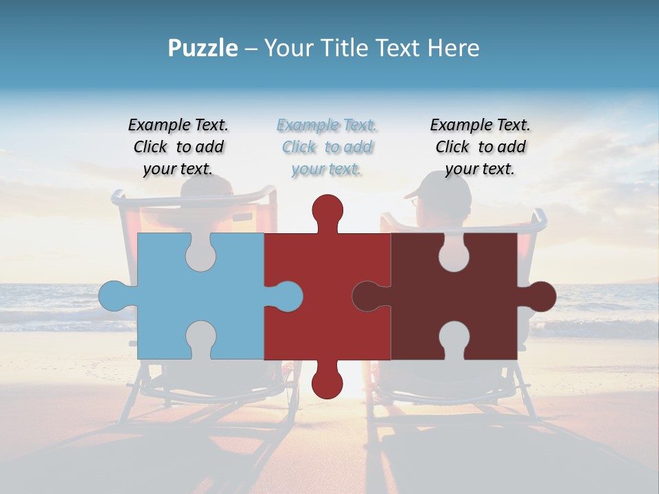 Relaxed Man Couple PowerPoint Template