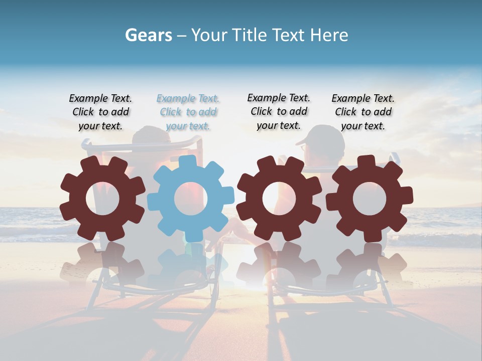 Relaxed Man Couple PowerPoint Template