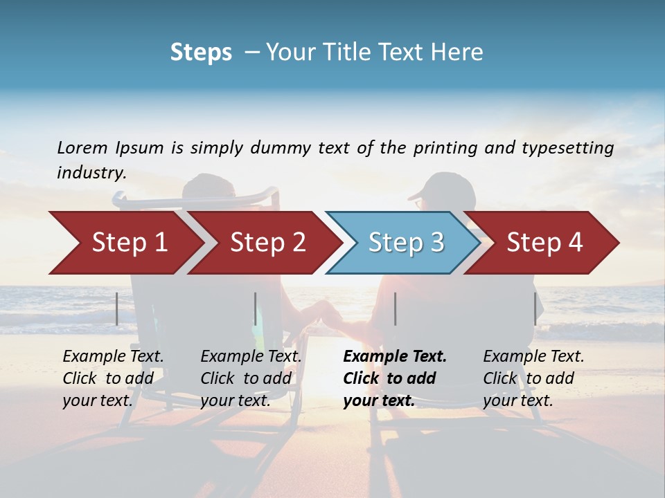 Relaxed Man Couple PowerPoint Template