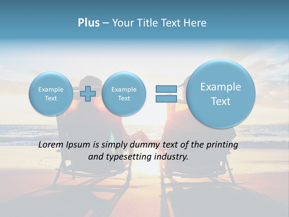 Relaxed Man Couple PowerPoint Template