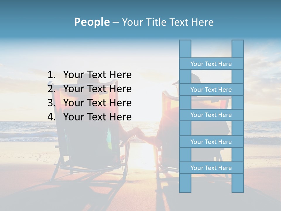 Relaxed Man Couple PowerPoint Template