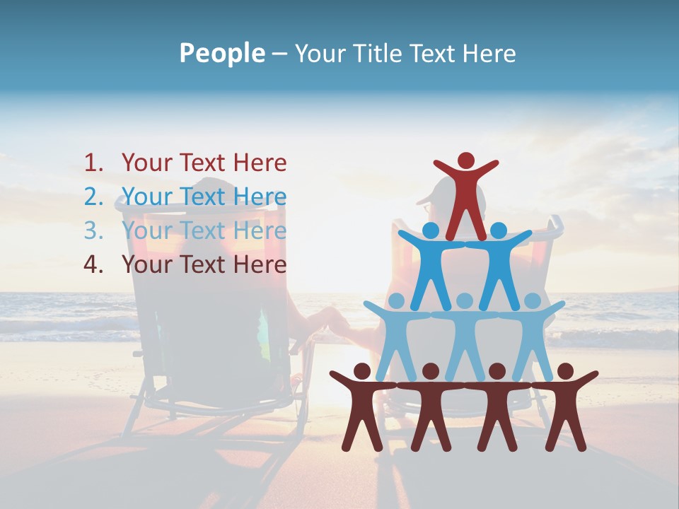 Relaxed Man Couple PowerPoint Template