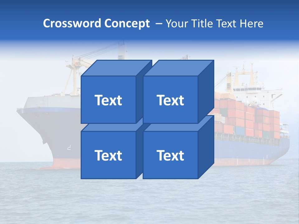 Water Container Transport PowerPoint Template