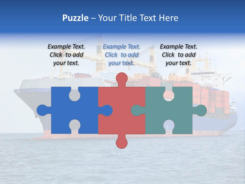 Water Container Transport PowerPoint Template