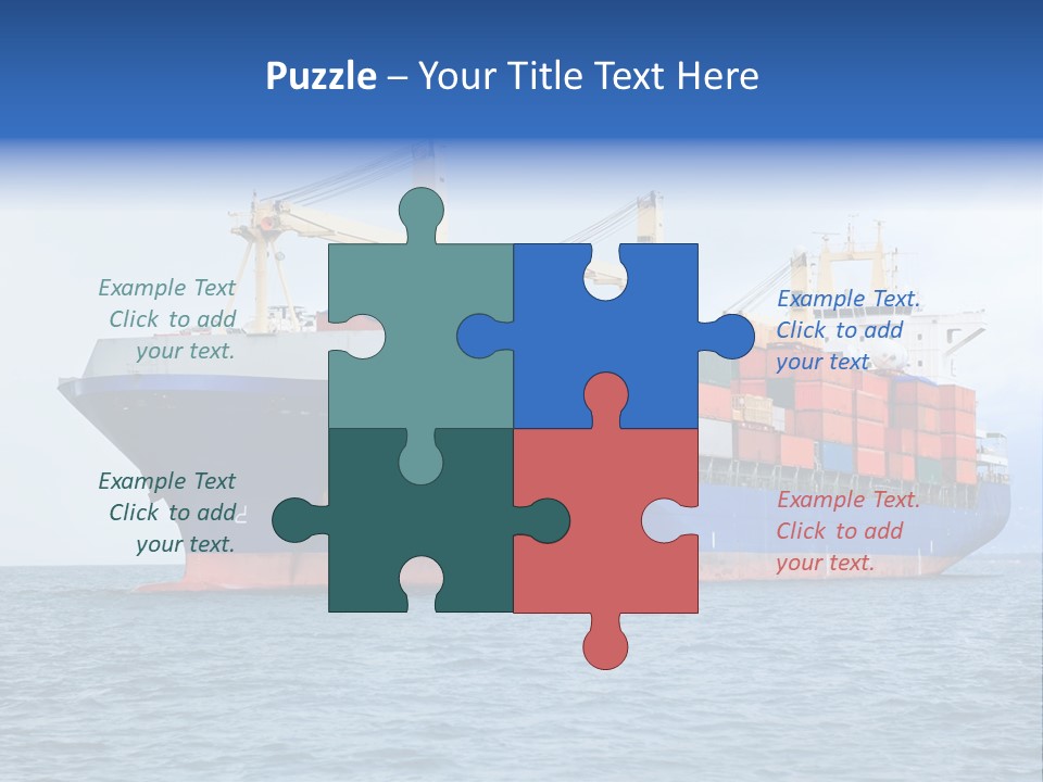 Water Container Transport PowerPoint Template