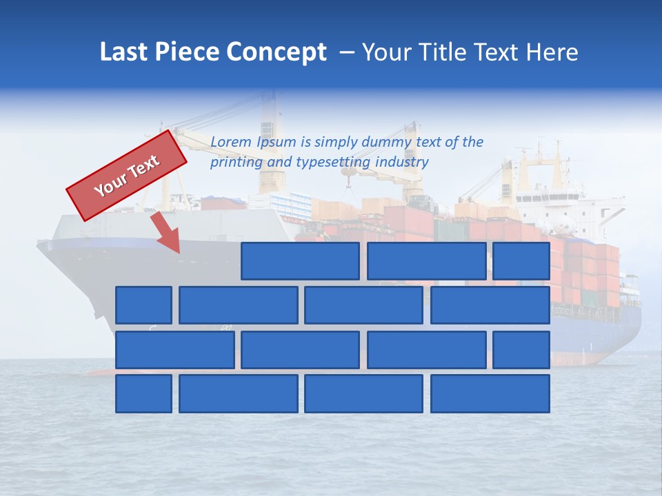 Water Container Transport PowerPoint Template