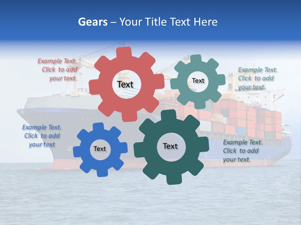 Water Container Transport PowerPoint Template