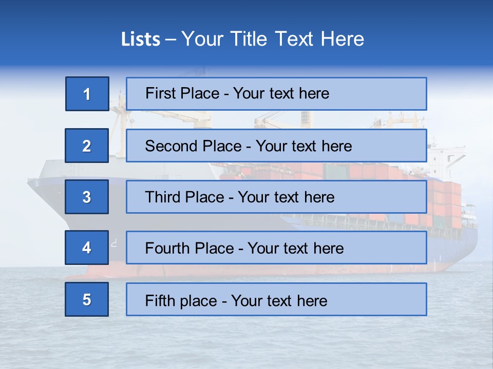 Water Container Transport PowerPoint Template