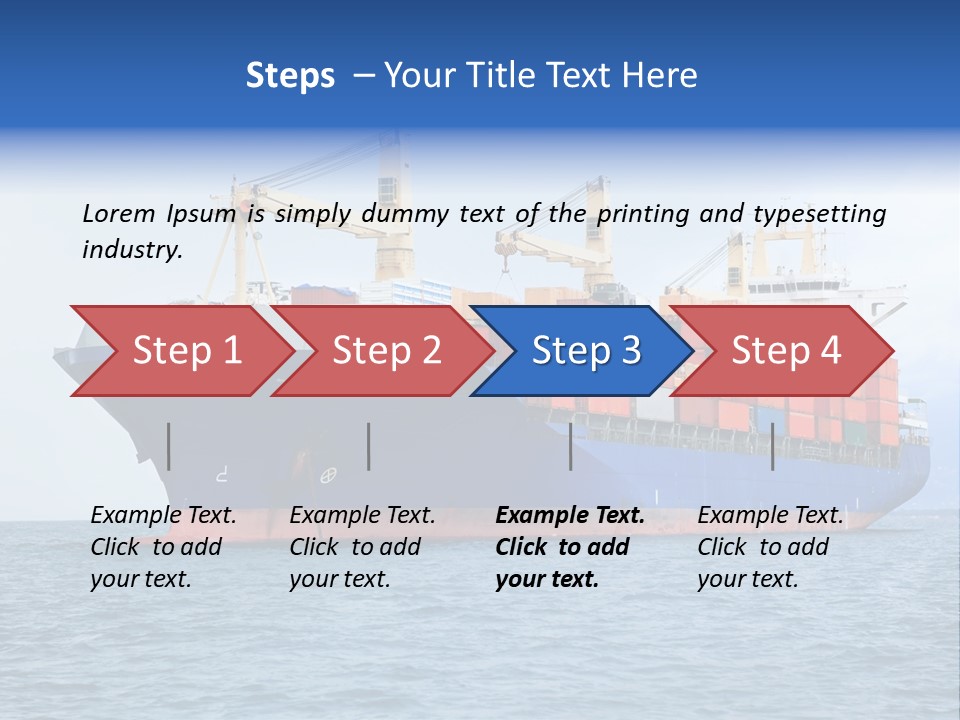 Water Container Transport PowerPoint Template
