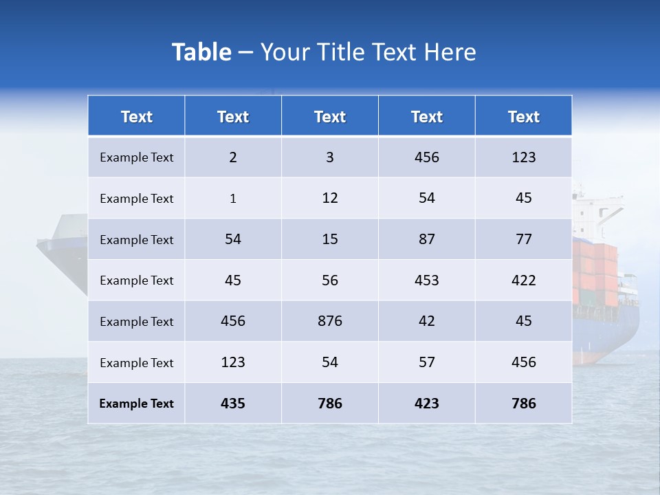 Water Container Transport PowerPoint Template