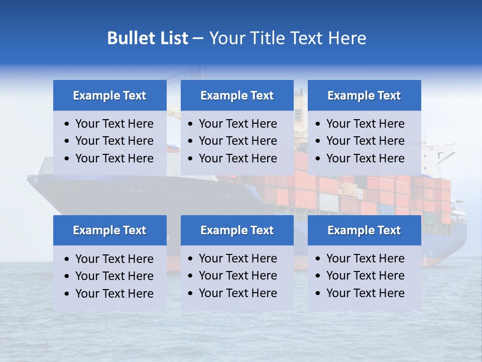 Water Container Transport PowerPoint Template