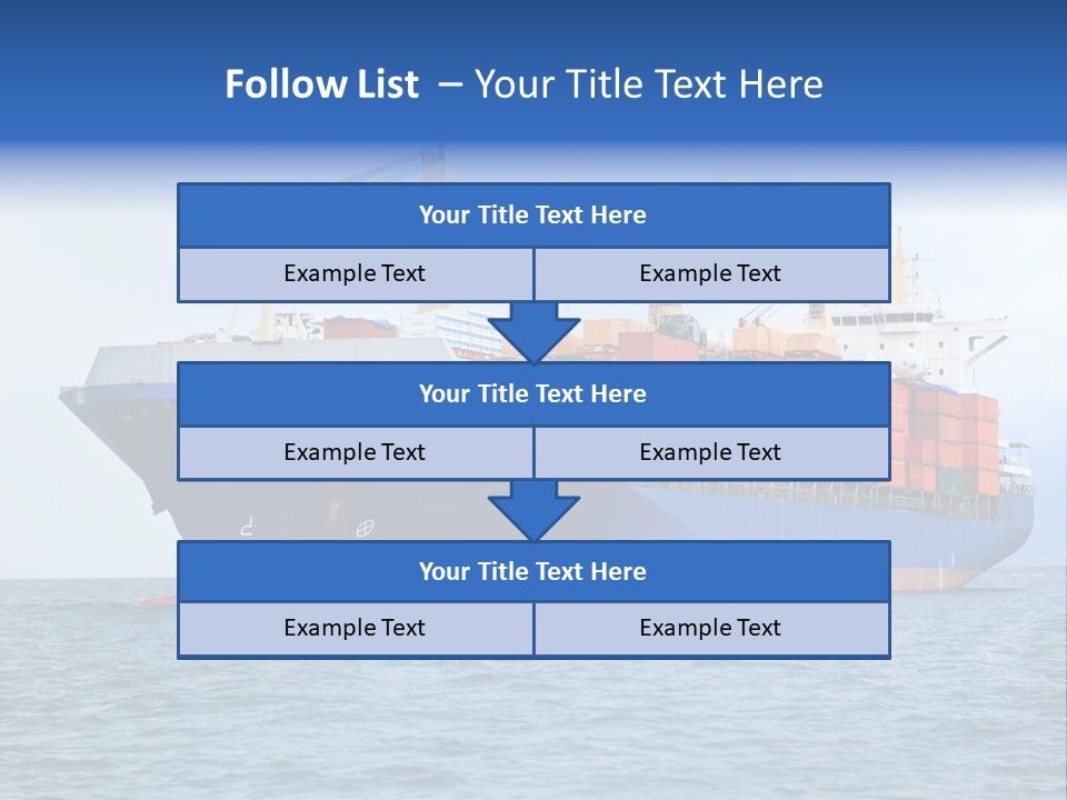 Water Container Transport PowerPoint Template