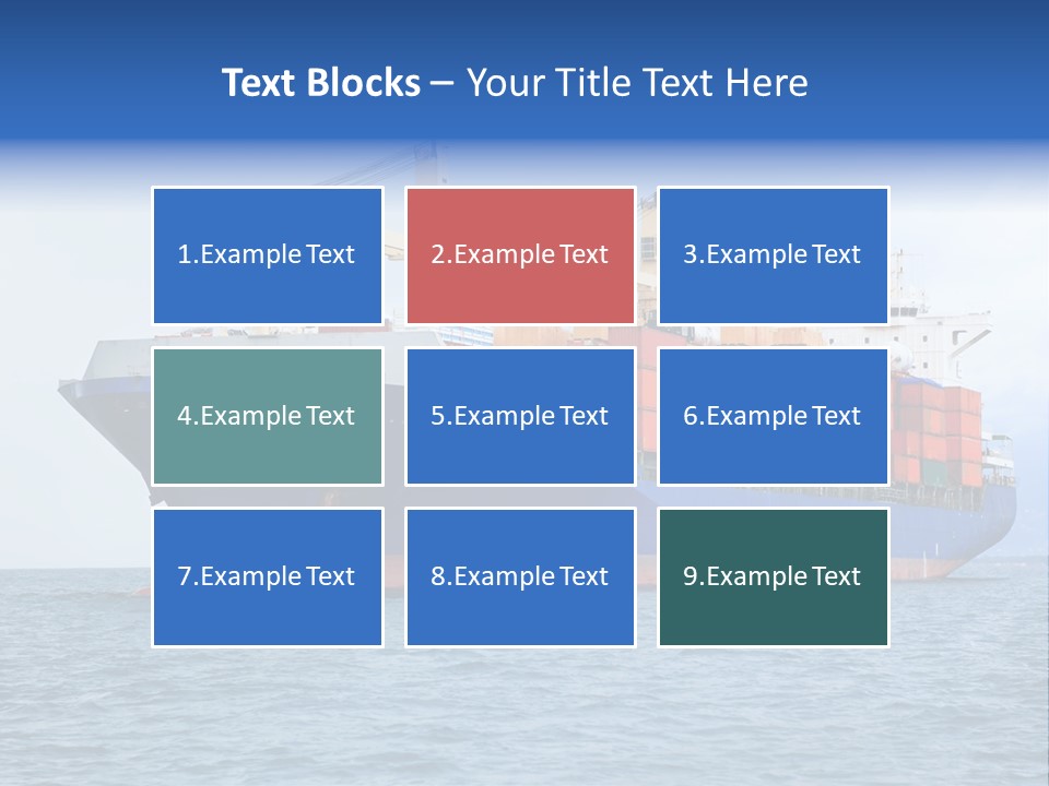 Water Container Transport PowerPoint Template