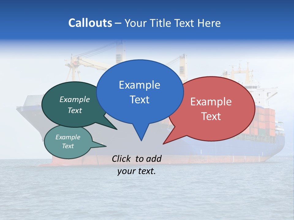 Water Container Transport PowerPoint Template