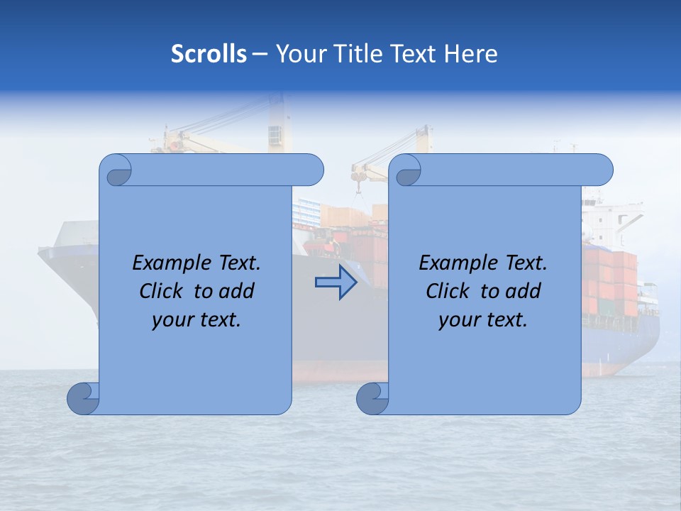 Water Container Transport PowerPoint Template