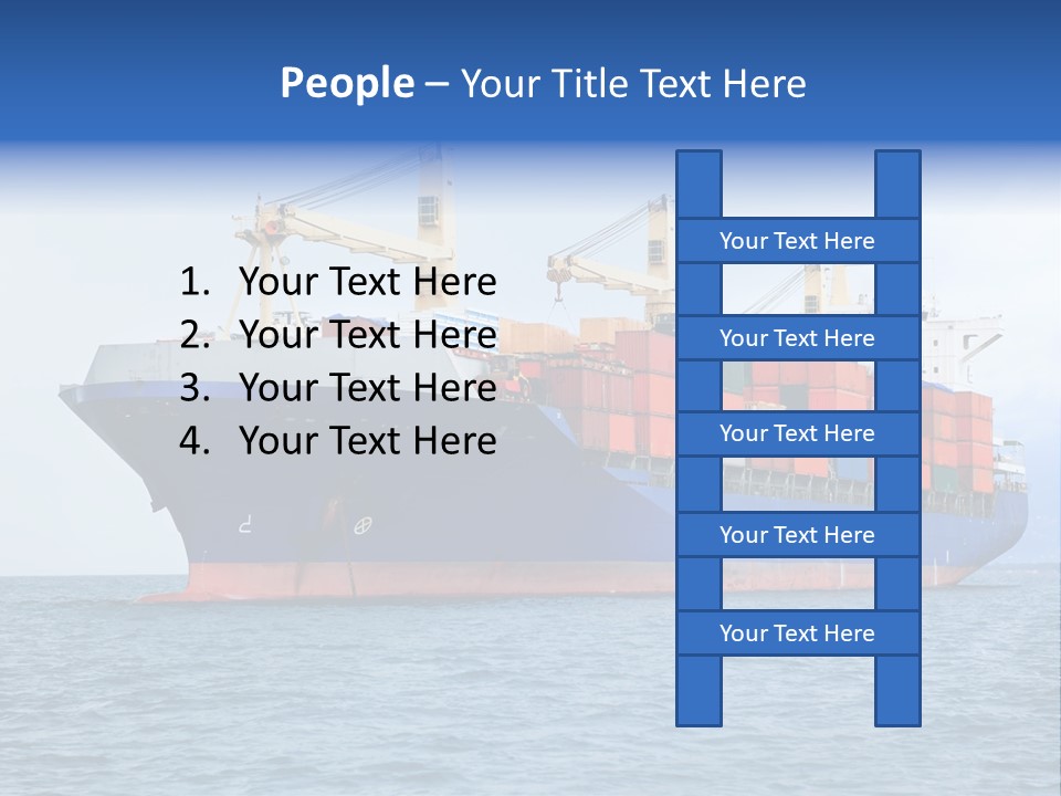 Water Container Transport PowerPoint Template