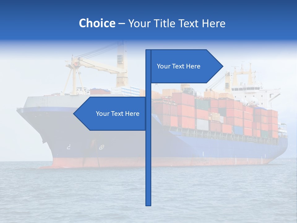 Water Container Transport PowerPoint Template
