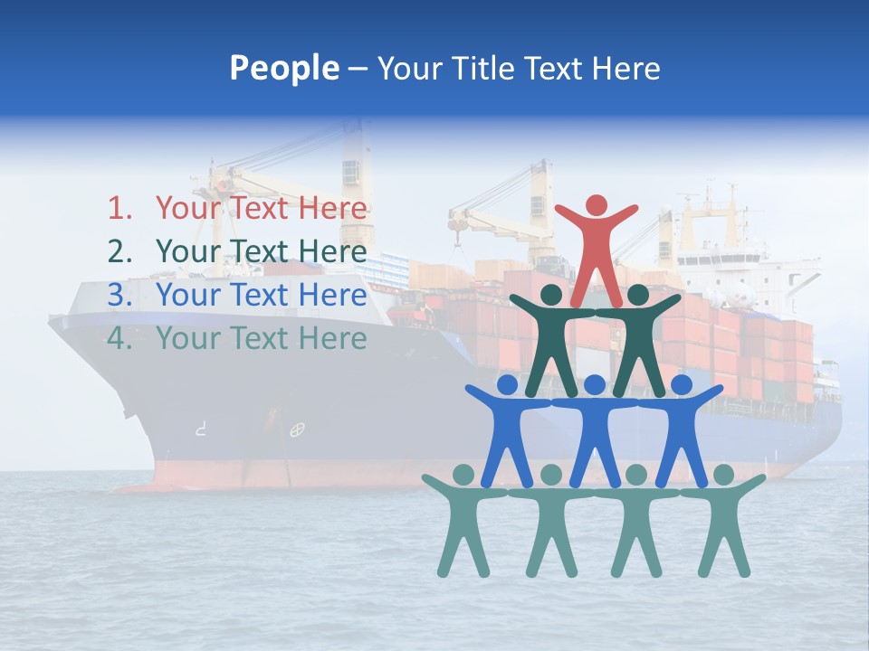 Water Container Transport PowerPoint Template