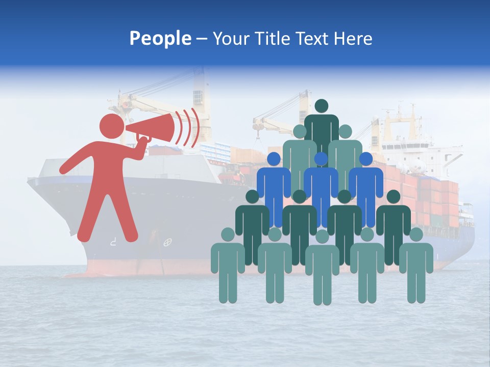 Water Container Transport PowerPoint Template