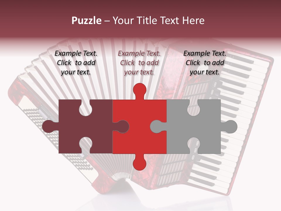 Recreational Object Acoustic PowerPoint Template