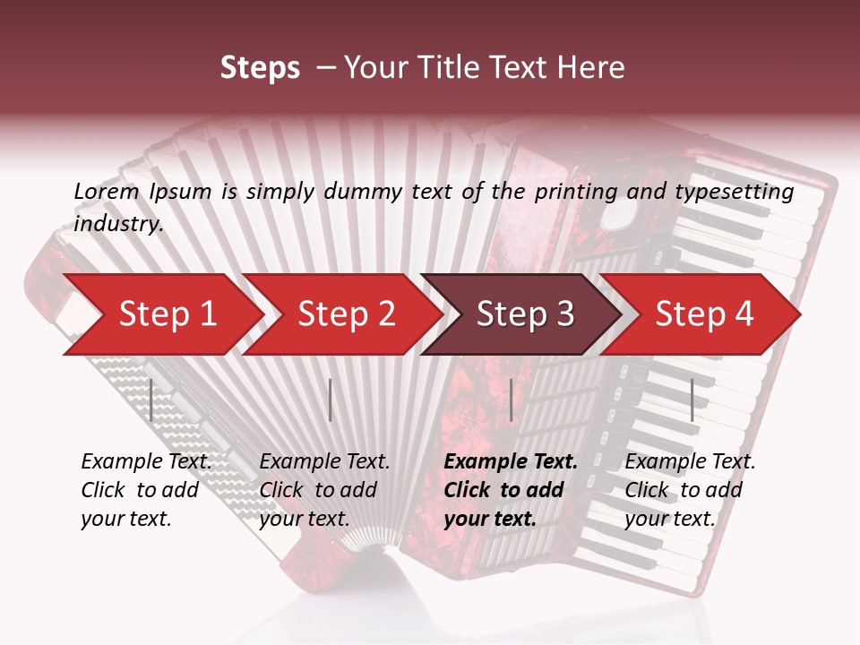Recreational Object Acoustic PowerPoint Template