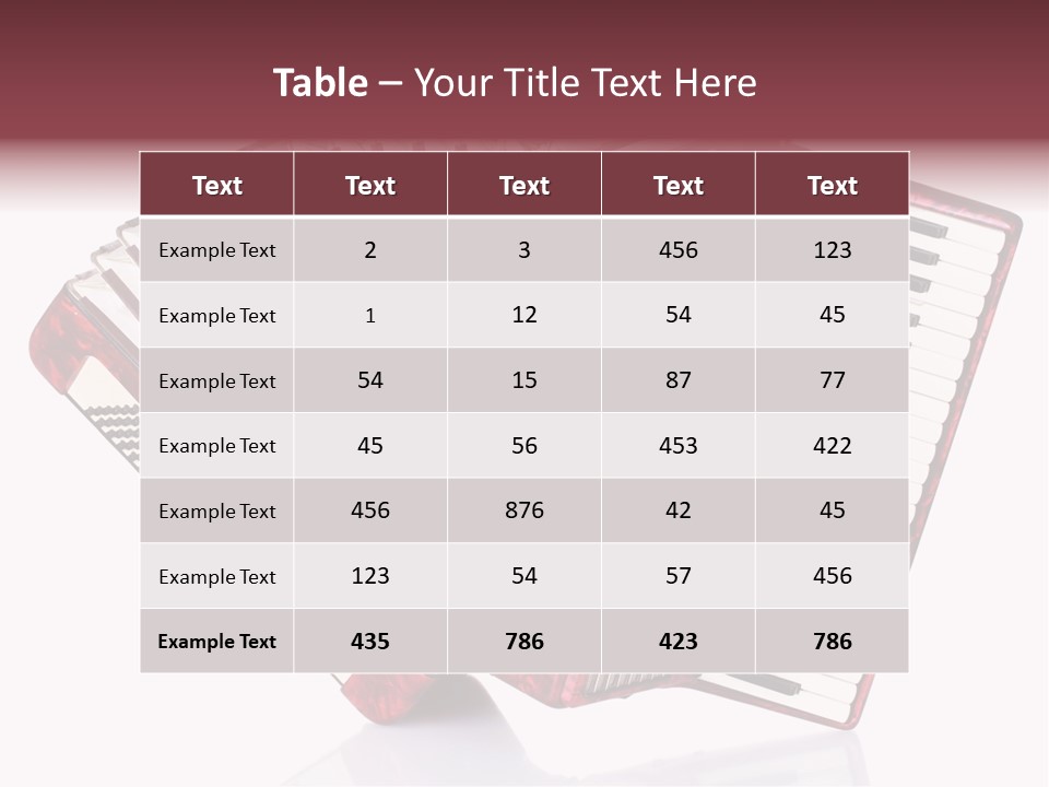 Recreational Object Acoustic PowerPoint Template