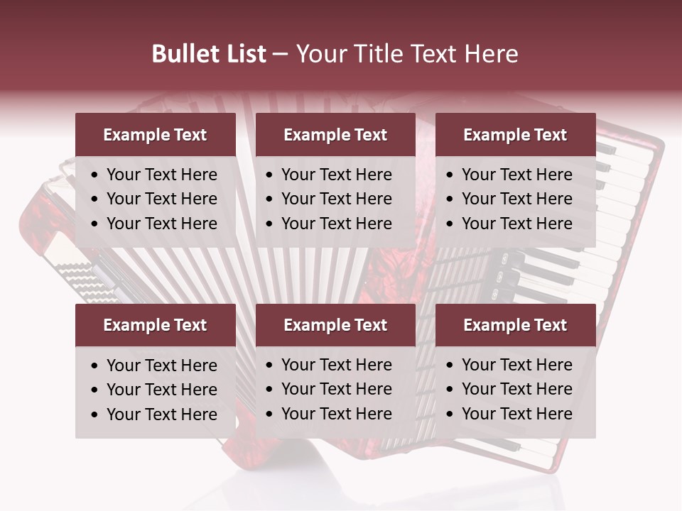 Recreational Object Acoustic PowerPoint Template